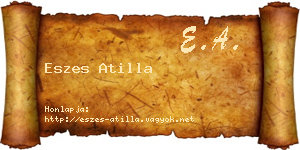 Eszes Atilla névjegykártya